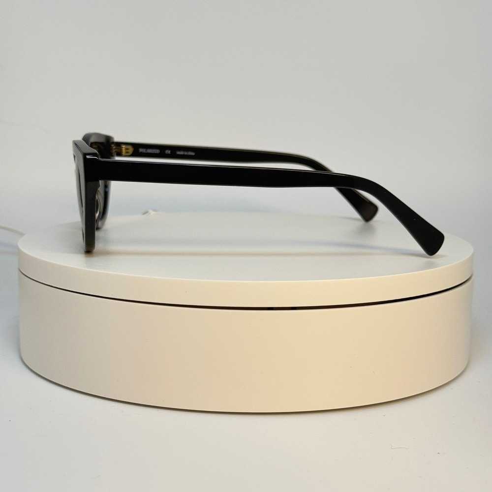 Feroce Vicky Blackout Polarized Cat Eye Sunglasses 50x19 Black Frame Grey Lens - Picture 2 of 8